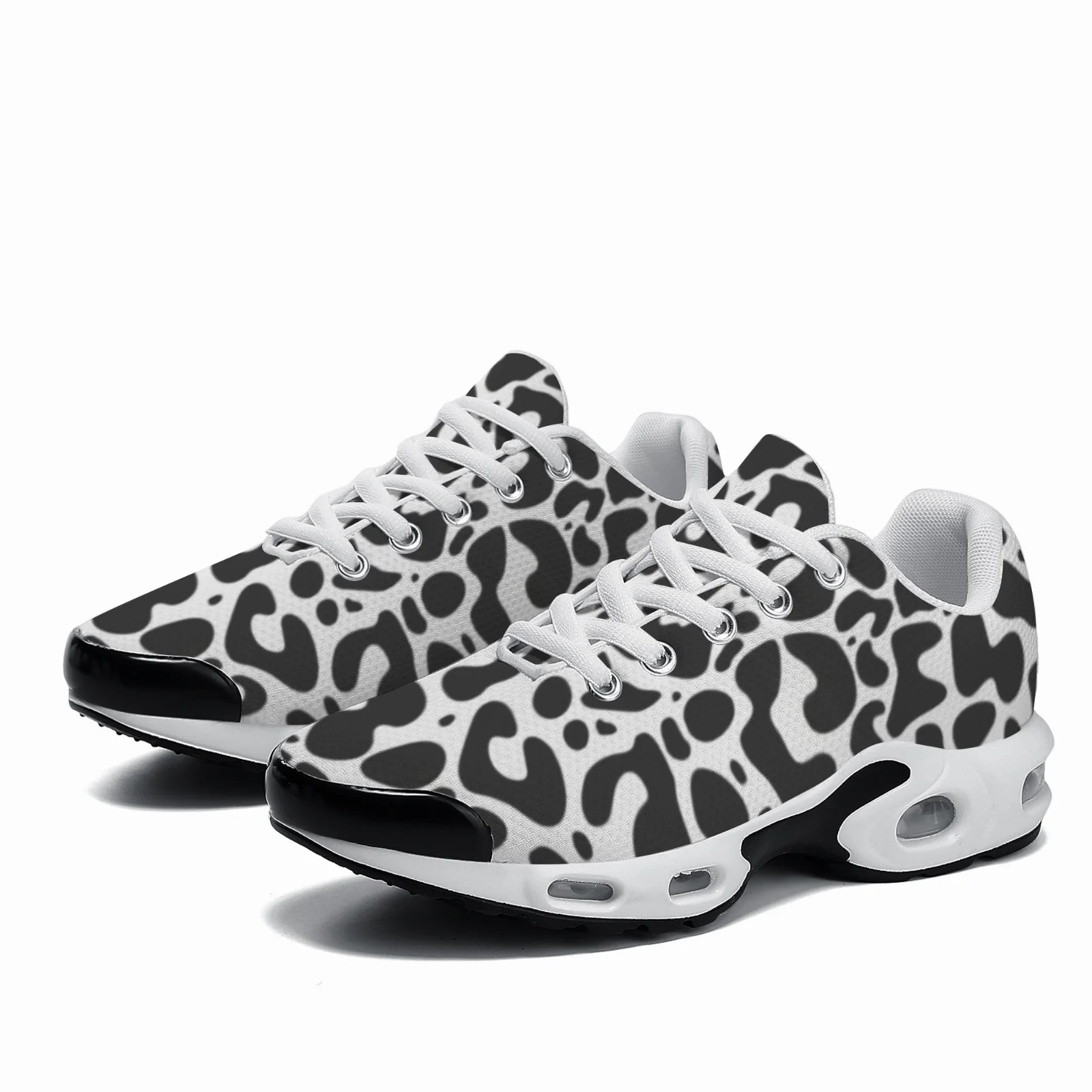 Breathable Mesh Athletic Shoes - Tênis casuais personalizáveis com estampa de