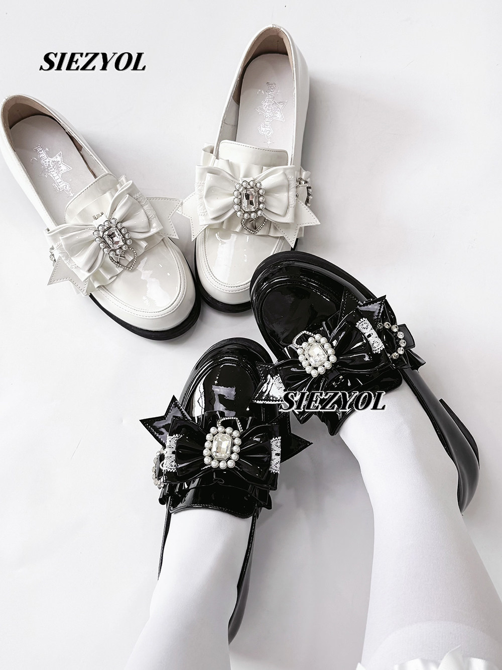 Heels - Sapatos Casuais de Couro Estilo Japonês