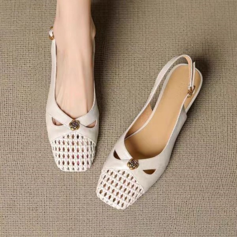 Women'S Shoes - Sandálias femininas de bico fechado estilo