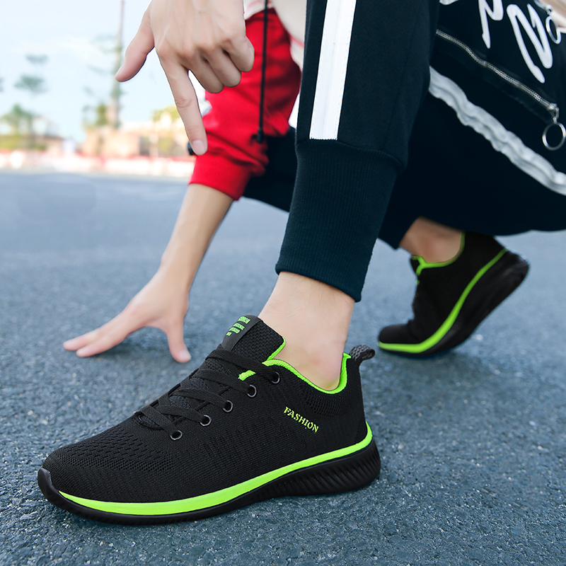 MAEDEF-Sapatos esportivos resp - Knit Fabric Lace Up Sneakers avaliação e preço
